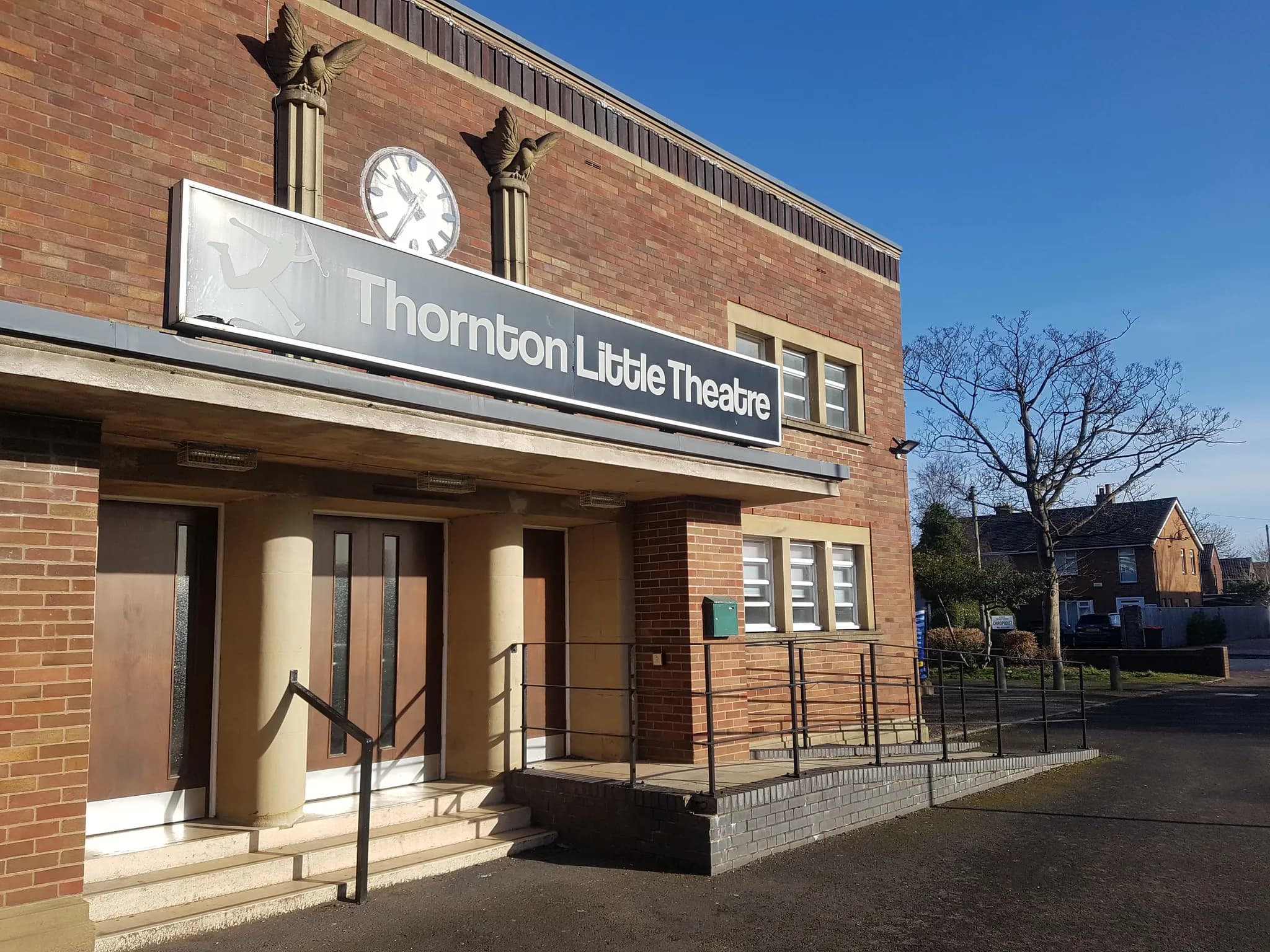 The exterior of Thornton Little Theatre